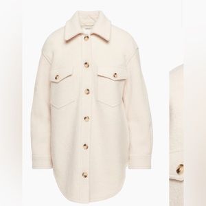 Aritzia Wilfred Free Ganna Shirt Jacket Heather Bone size S